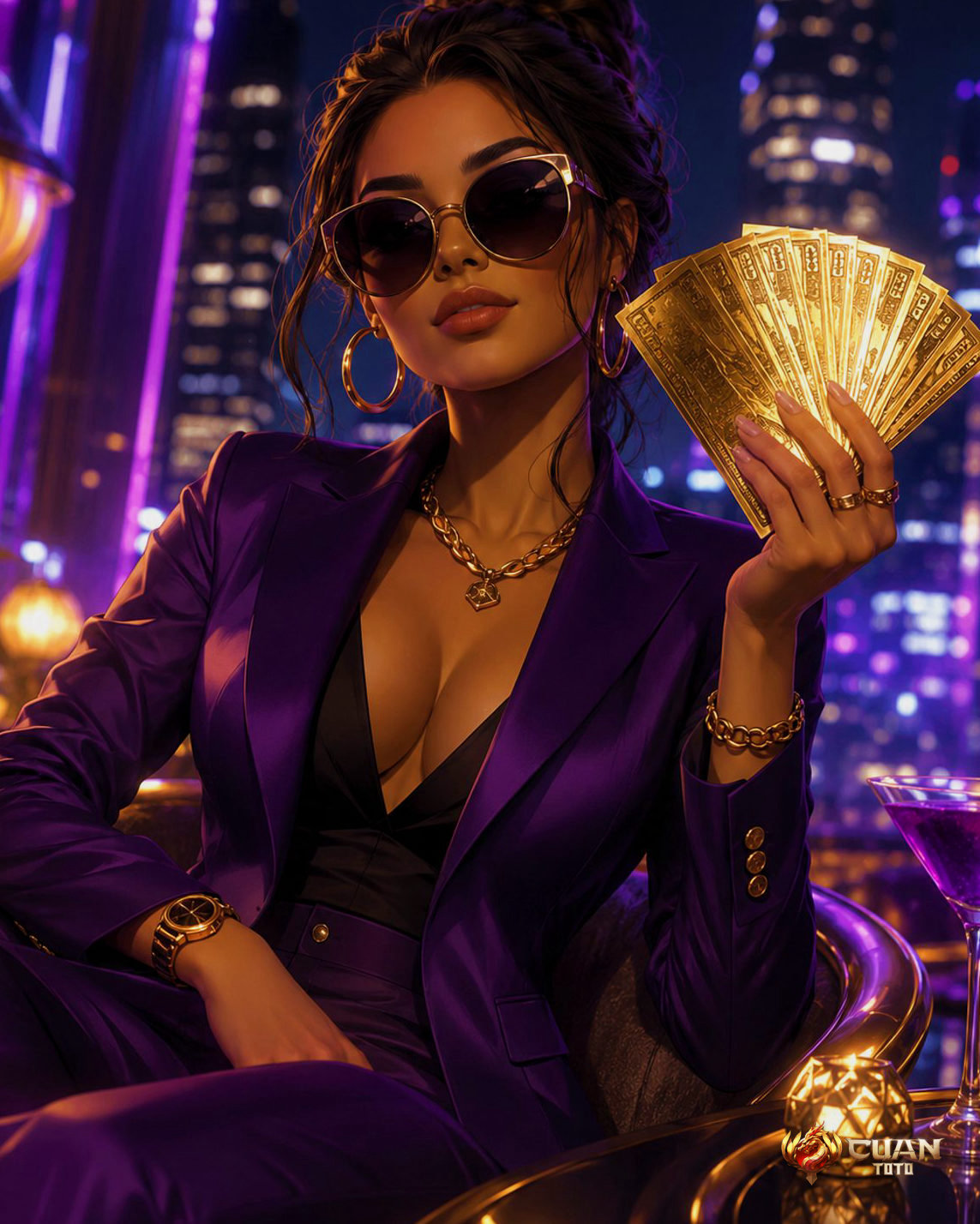 cuantoto casino online live dealer meja vip CUANTOTO - meja kasino kartu dan chips berkilau