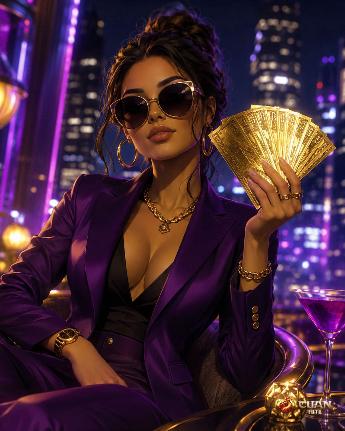 cuantoto casino online live dealer sexy CUANTOTO - meja kasino kartu dan chips berkilau