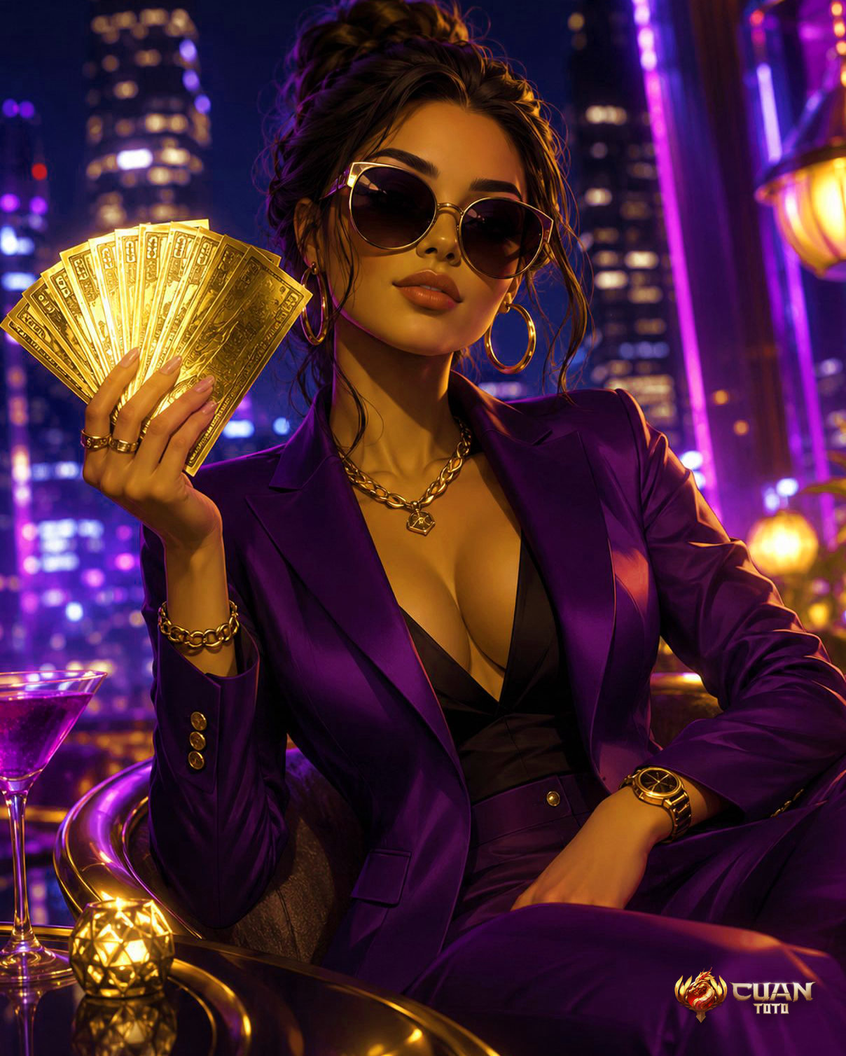 cuantoto casino online terpercaya 2025 CUANTOTO - meja kasino kartu dan chips berkilau